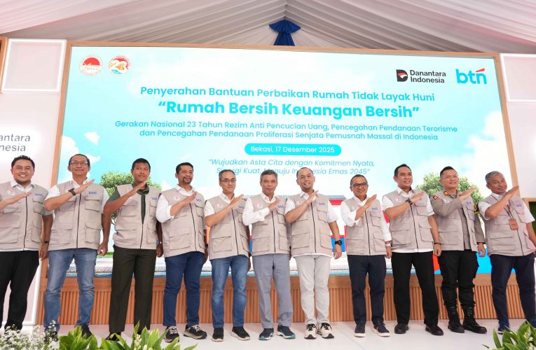 Kolaborasi PPATK bersama BTN Bangun Rumah Layak Huni di 3 Kota dengan tajuk “Rumah Bersih, Keuangan Bersih”